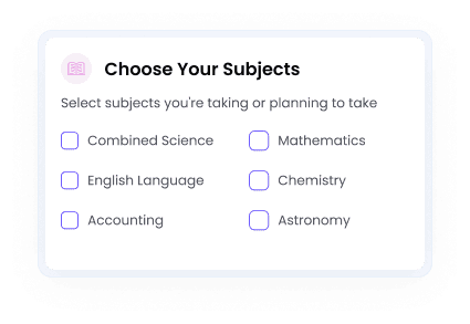 Choose Subjects